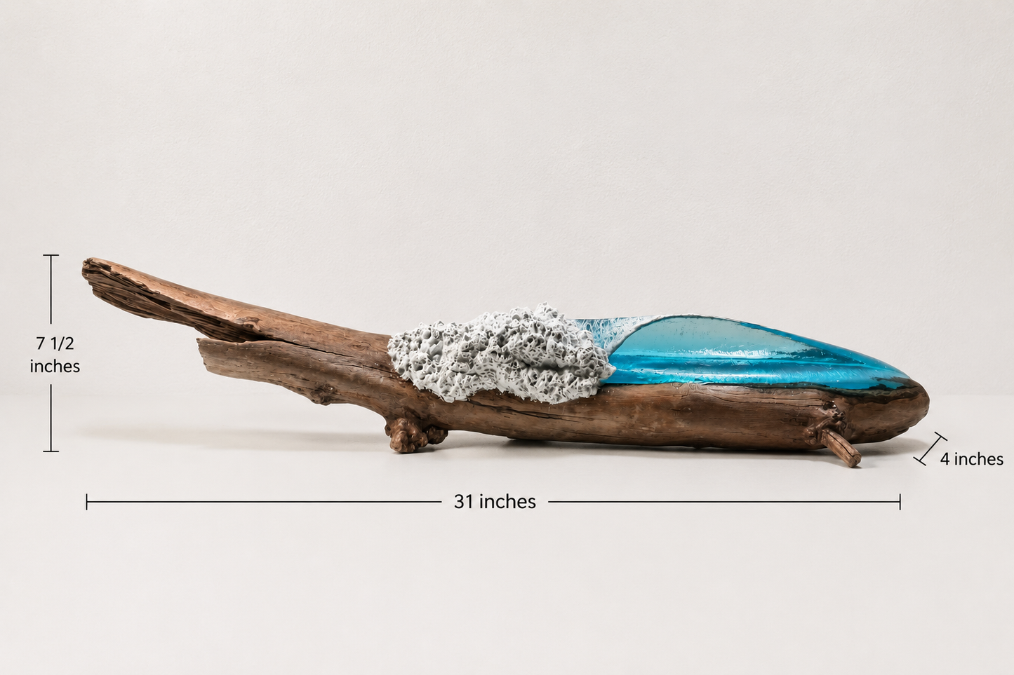 Ocean Wave Sculpture (Medium Left)