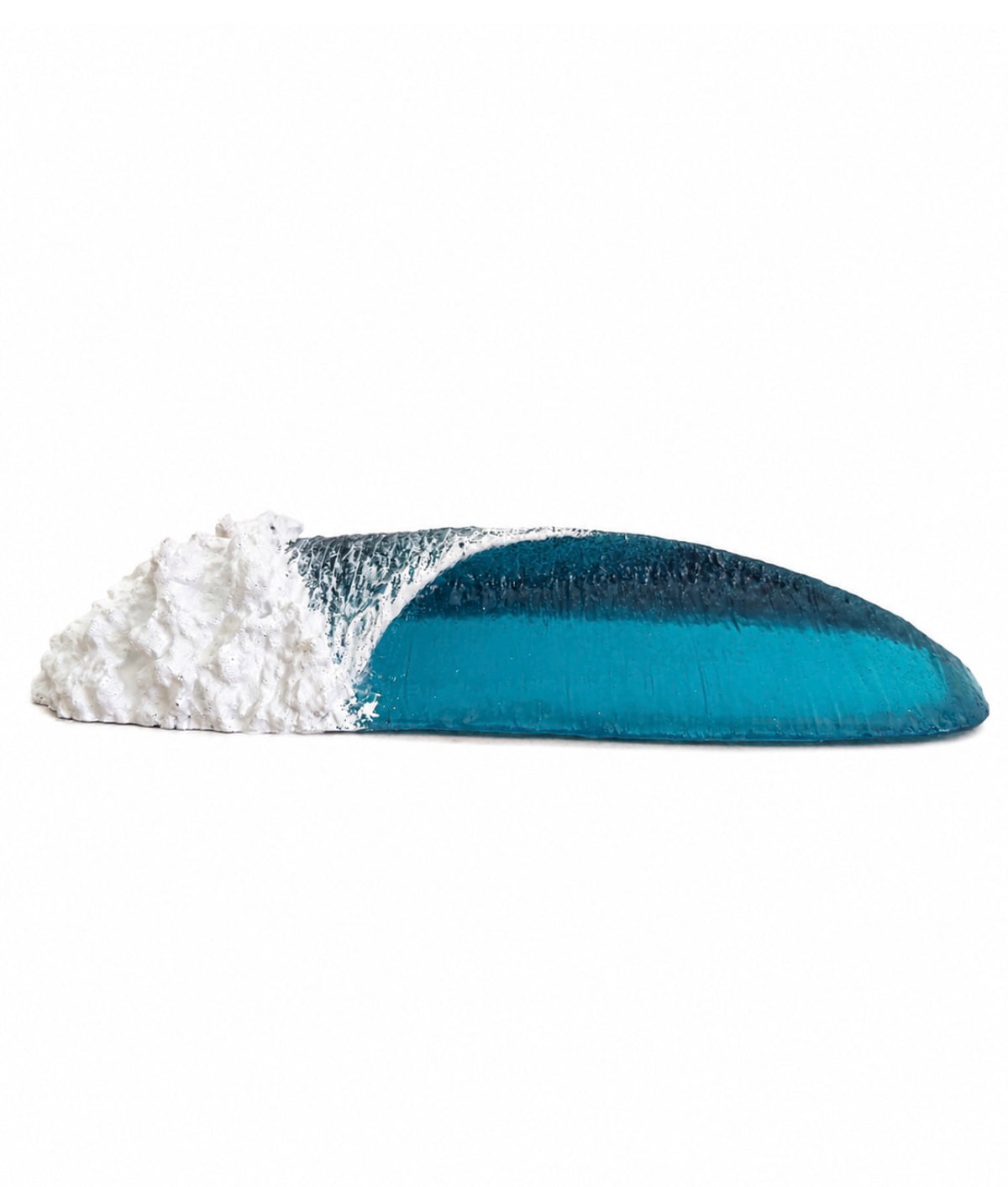 Ocean Wave Sculpture | Left Breaking Resin Wave | 12"