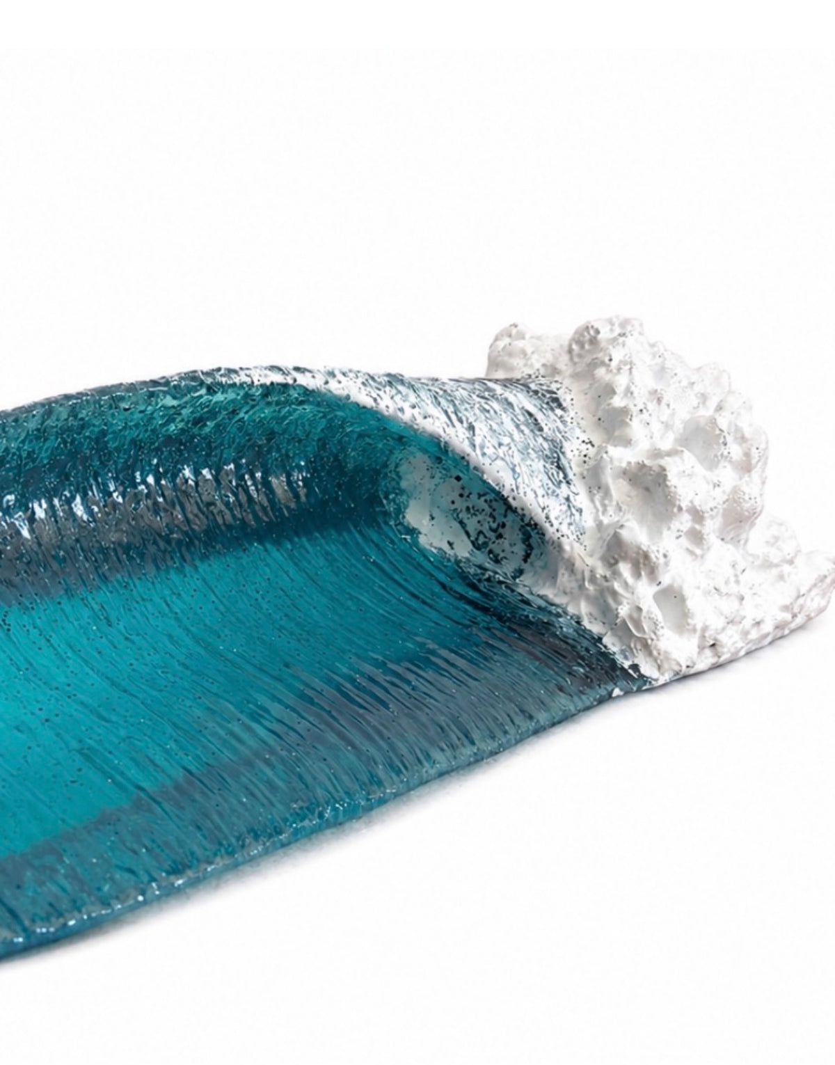 Ocean Wave Sculpture | Right Breaking Resin Wave | 12"