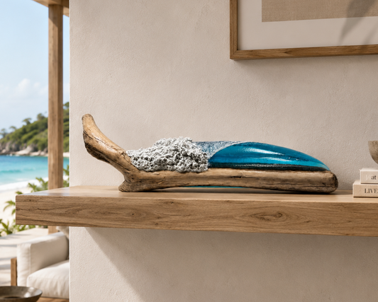 Ocean Wave Sculpture (Large Left)