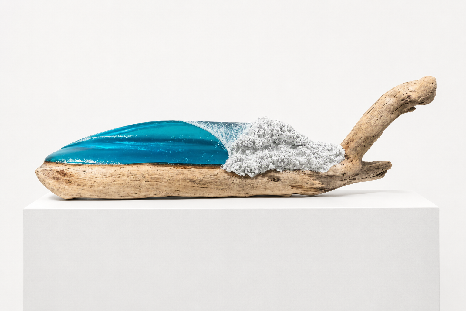 Handcrafted Ocean Wave Sculptures for Elevated Coastal Interiors