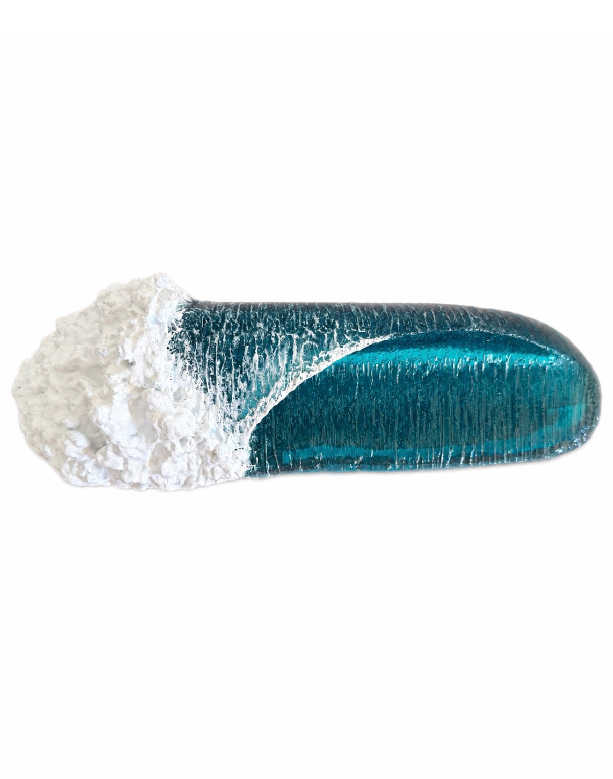 Ocean Wave Sculpture | Left Breaking Resin Wave | 12"