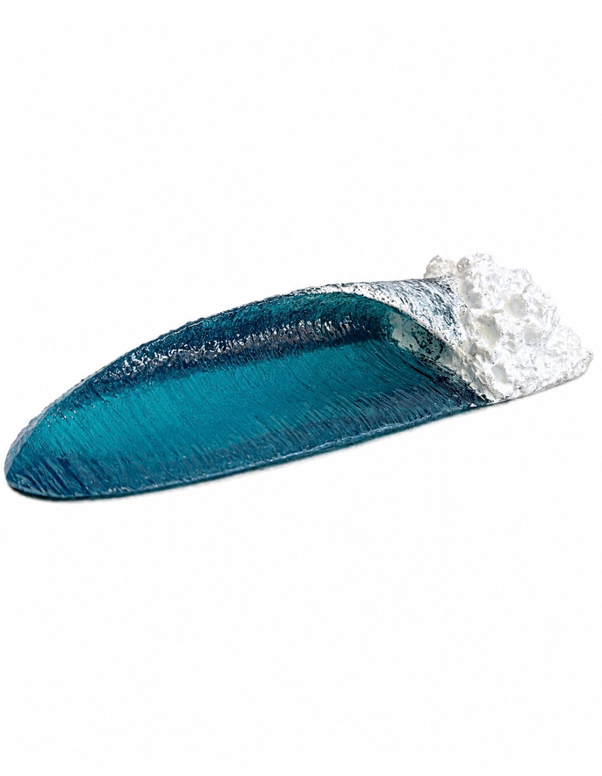 Ocean Wave Sculpture | Right Breaking Resin Wave | 12"