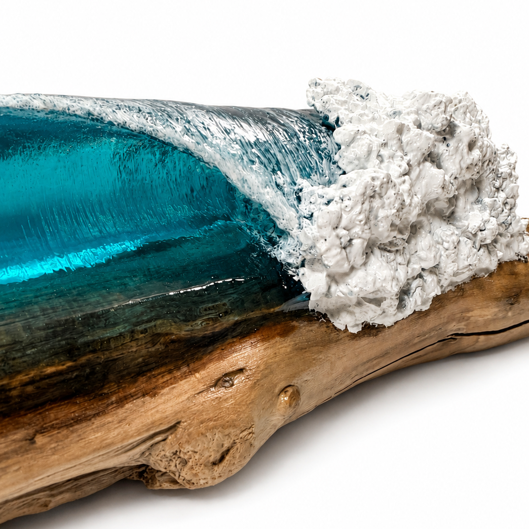 Ocean Wave Sculpture (Medium Right)