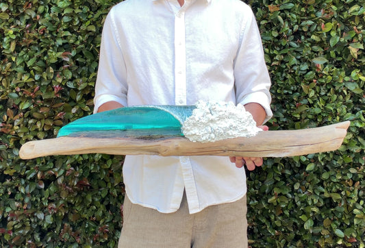 Ocean Wave Sculpture (Medium Right)