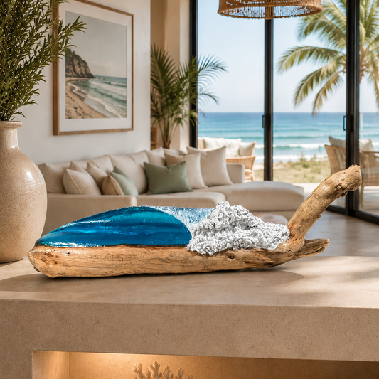 Ocean Wave Sculpture (Large Right)